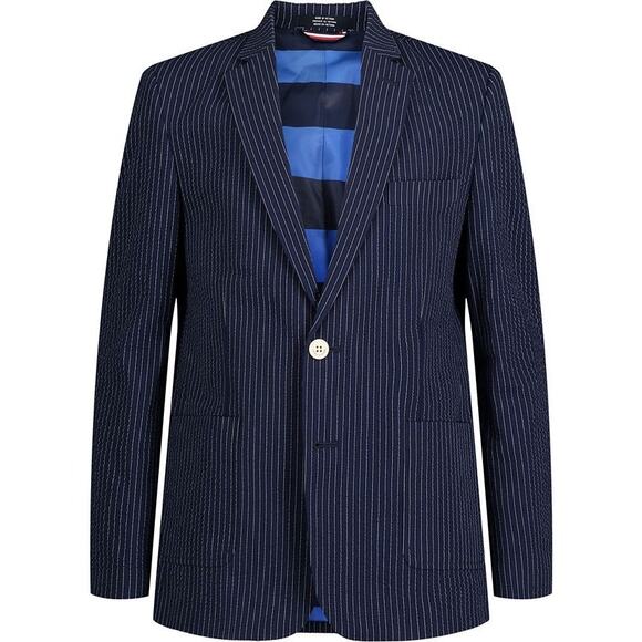 Tommy Hilfiger Boys' Blazer Suit Jacket, Flag Blue Sz 16